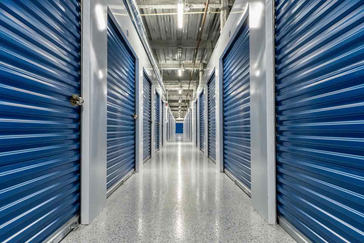 Clean storage units with secure individual doors